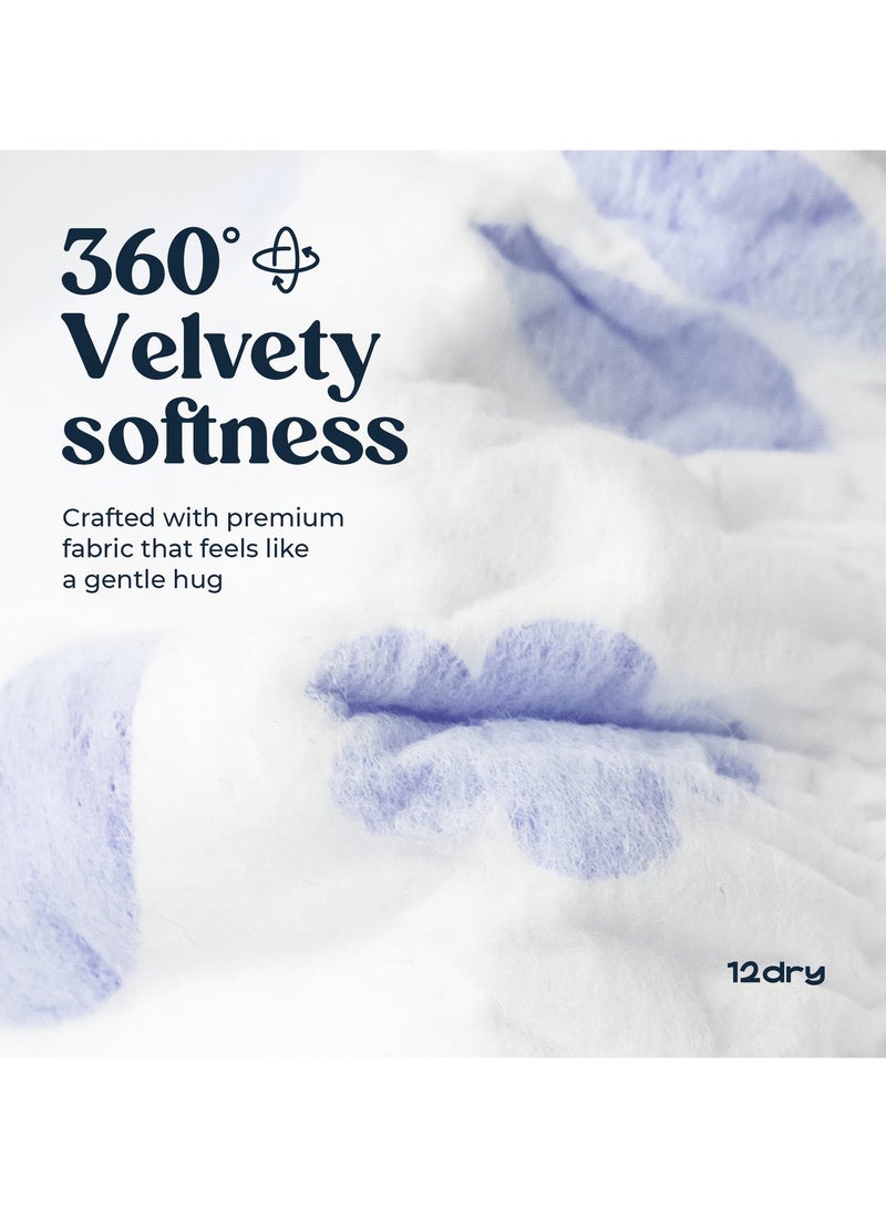 12dry Pants premium baby care Size 4, Pack of 4, 9–14 Kg, 124 Count – Ultra-Absorbent, Thin & Breathable, Eco-Friendly Baby Pants with Soft Elastic Waistband - Image 5